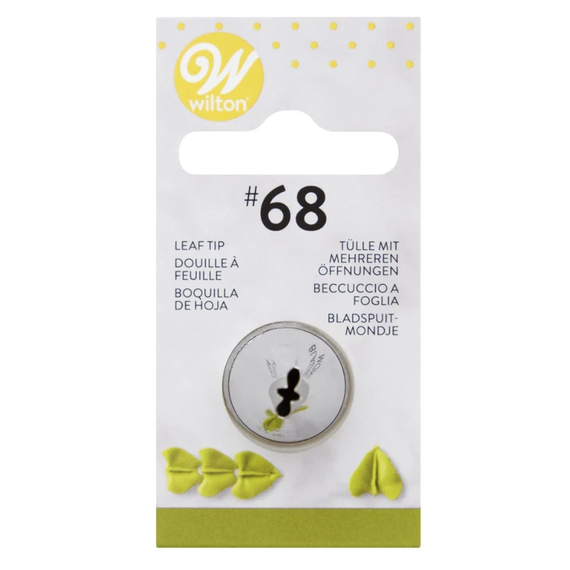 Wilton piping tip 68 on retail hanging card