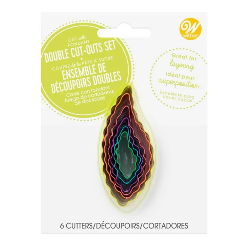 Wilton double sided leaf shape cutters