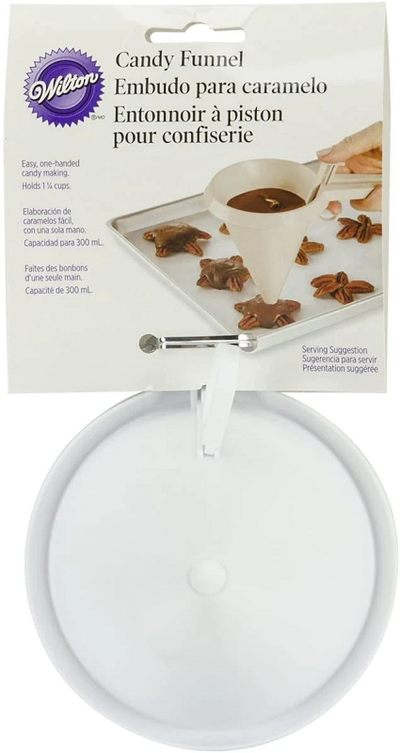 Easy pour funnel for chocolate making by Wilton