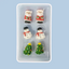 3d Christmas sugar icing decorations 6 pack