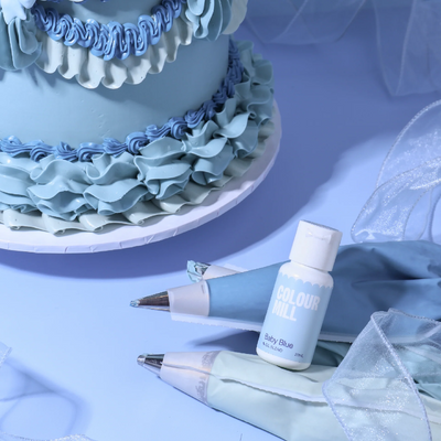 100ml XL bottle Colour Mill Oil Based Food Colouring Baby Blue