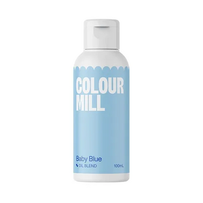 100ml XL bottle Colour Mill Oil Based Food Colouring Baby Blue