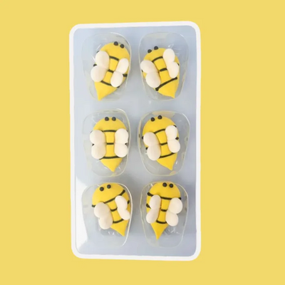 Bumblebee Bees SUGAR DECORATIONS 6 PIECE PACK