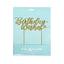 Birthday Wishes Gold metal cake topper