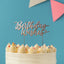 Birthday Wishes Rose Gold metal cake topper