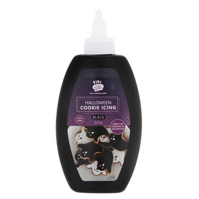 Cookie icing that sets firm 9oz 255 gram bottle Black