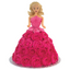 Doll pick Olivia Blonde hair for dolly varden cake by PME