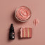 Blush food colour and example of use in cake and frisosting