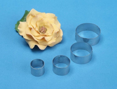 PME Briar rose set 4 round circle petal cutters