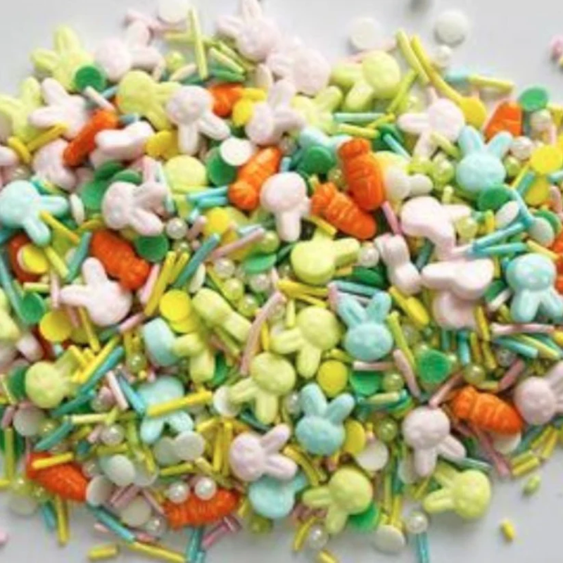 80g sprinkle medley by Arcoiris Bunny and carrots - Kiwicakes
