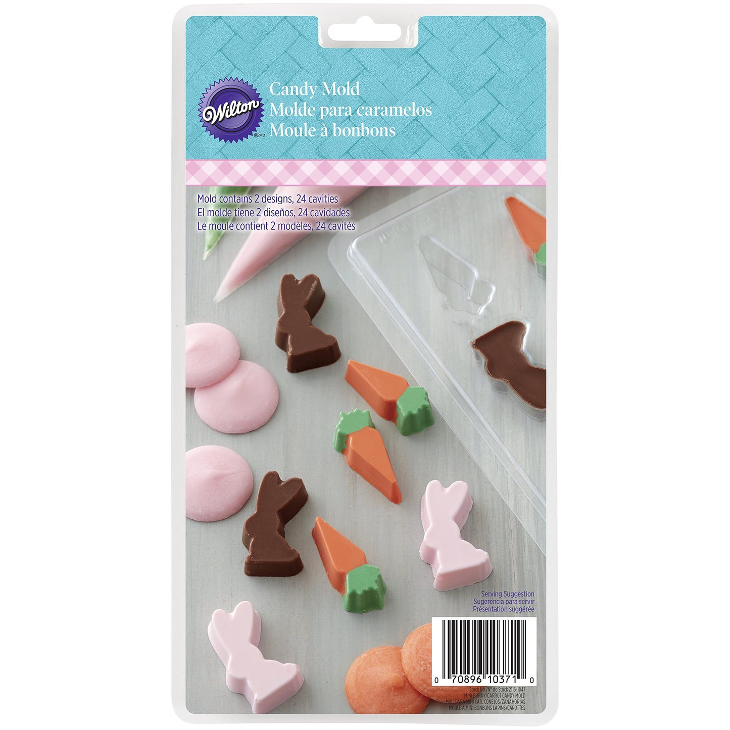 Easter bunny & carrots mould by Wilton