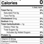 Nutrition facts label 