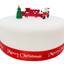 Cutie Santa Christmas Cake Topper set With tree and motto