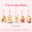 a chart showing how cake batter flavouring can be used by Lorann