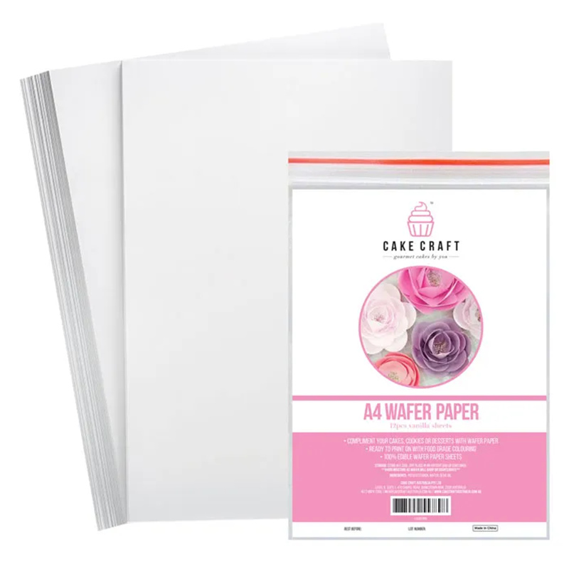Cake Craft A4 wafer paper pack