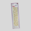 A packaged set of cream-colored plastic cutters on a clear display card with a purple border and green polka dots, photographed against a light gray background. Cheeky tappit cutter by FMM