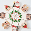 Christmas platter wedge cookie cutter and matching stamp set