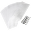 Treat bags clear with silver ties pack of 25 with side gusset
