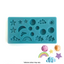 Outer Space clouds rainbow planet and stars silicone mould