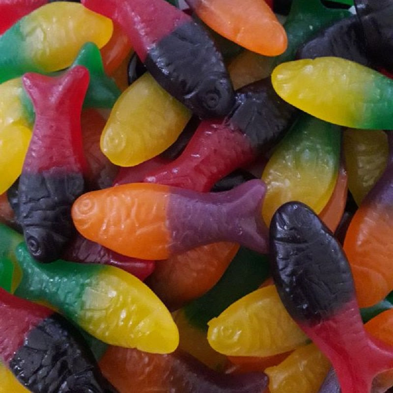 Colourful Fish Gummy Candy lollies - Kiwicakes