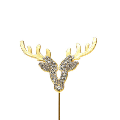 Diamante Deer or Reindeer cake topper