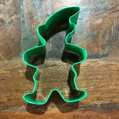 Christmas Elf Green Metal Cookie Cutter