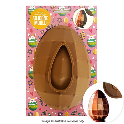 Large Easter egg silicone chocolate mould FACET EGG