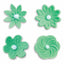 Fantasy flower cutter Set 2, photo shows examples of finished flowers, cutters sold separately