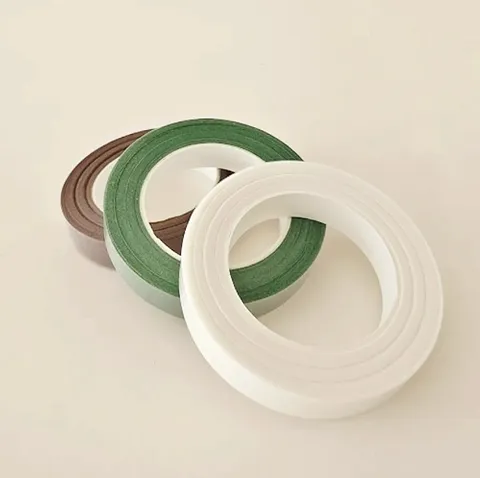Floral tape pack of 3 assorted - brown, green & white