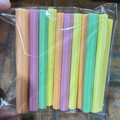 Rainbow Fruit Sticks candy lollies pack of 12