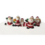 Christmas cake Frill and topper set Santa Holly and tree Red & gold