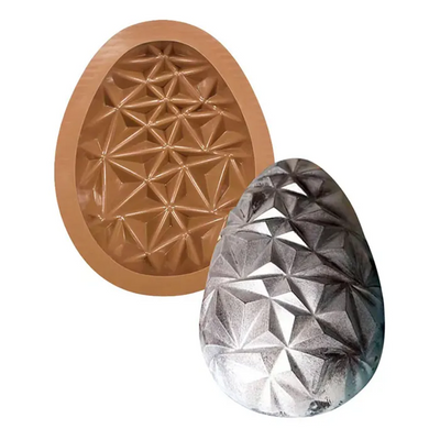 Large Easter egg silicone chocolate mould Geometric EGG