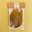 Paper palm leaf fan decorative cake topper 2 per pack Metallic Gold