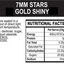 Information label for the gold stars