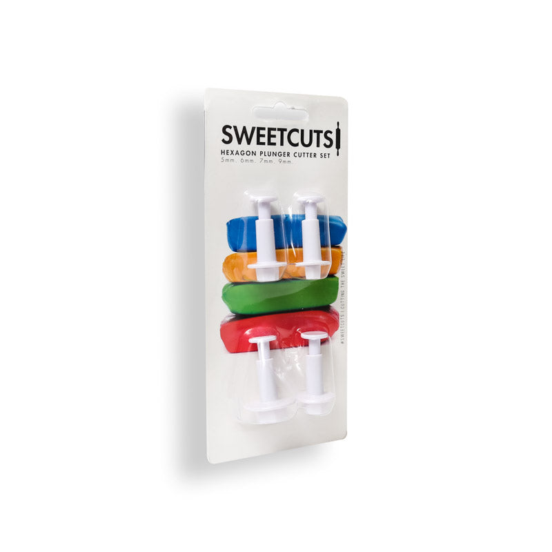 Set 4 Hexagonal Hexagon plunger cutters