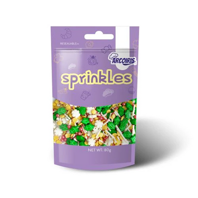 Holly and Snowflakes Christmas Sprinkle Medley