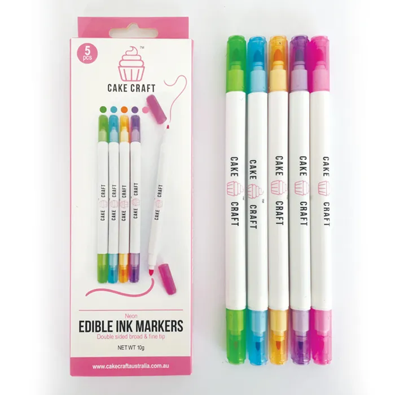 Marker pens edible ink Neon Colours