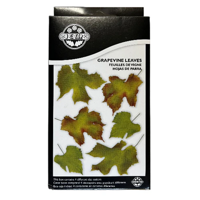 Examples of finished grapevine leaves made using the Jem Grape leaf cutters