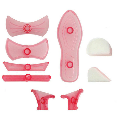 Jem shoe cutter set plastic cutters with foam formers