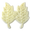 2 filigree leaf plastic cutters for gumpaste icing