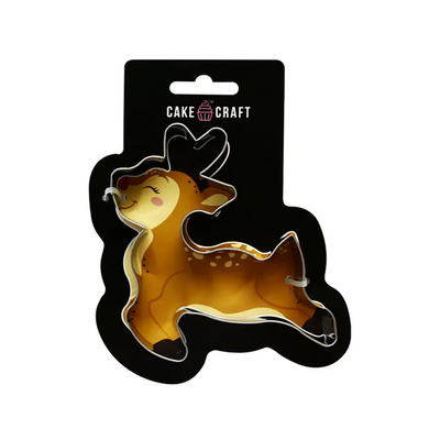 Leaping Reindeer with antlers Cookie Cutter