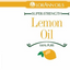Loránn Oils Lemon Oil label with lemon illustration on a white background