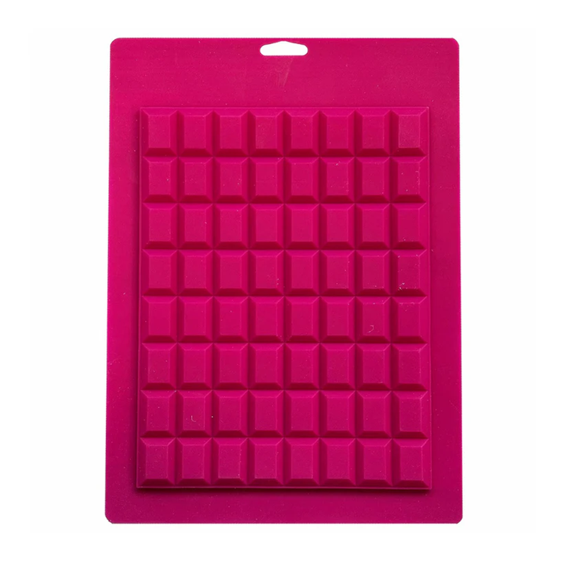 Rectangle silicone break up bar hard candy chocolate or isomalt mould