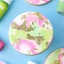 Lime Green, Hot Pink, and gold decorated painted cookies.