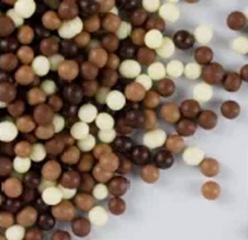 Choccy Toppys Mixed Dark Milk & White Chocolate Pearls 100G