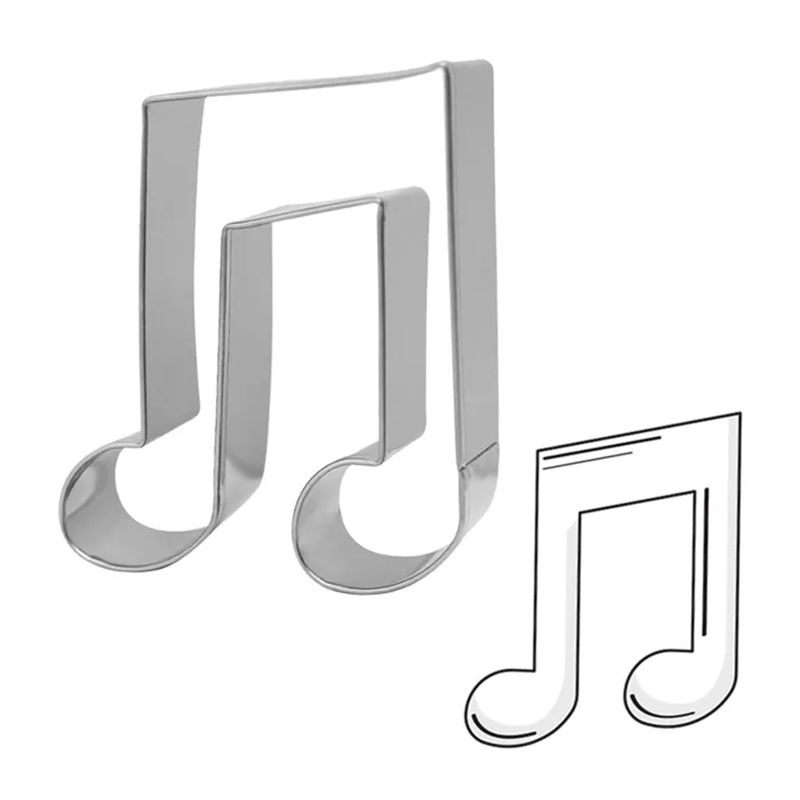 Musical note Double Quaver Cookie Cutter - Kiwicakes