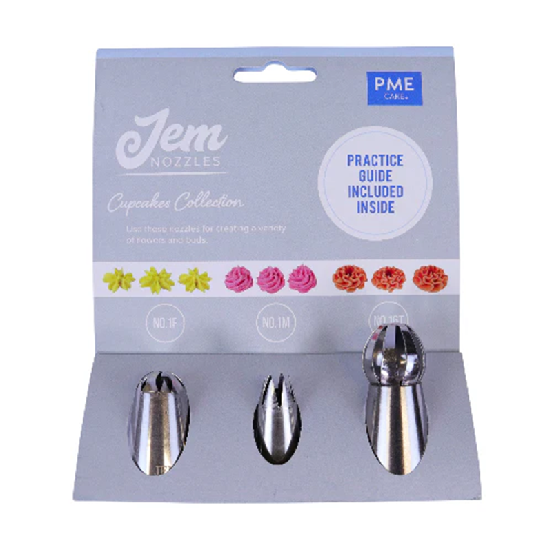 Cupcake collection tip set Pack of 3 by Jem