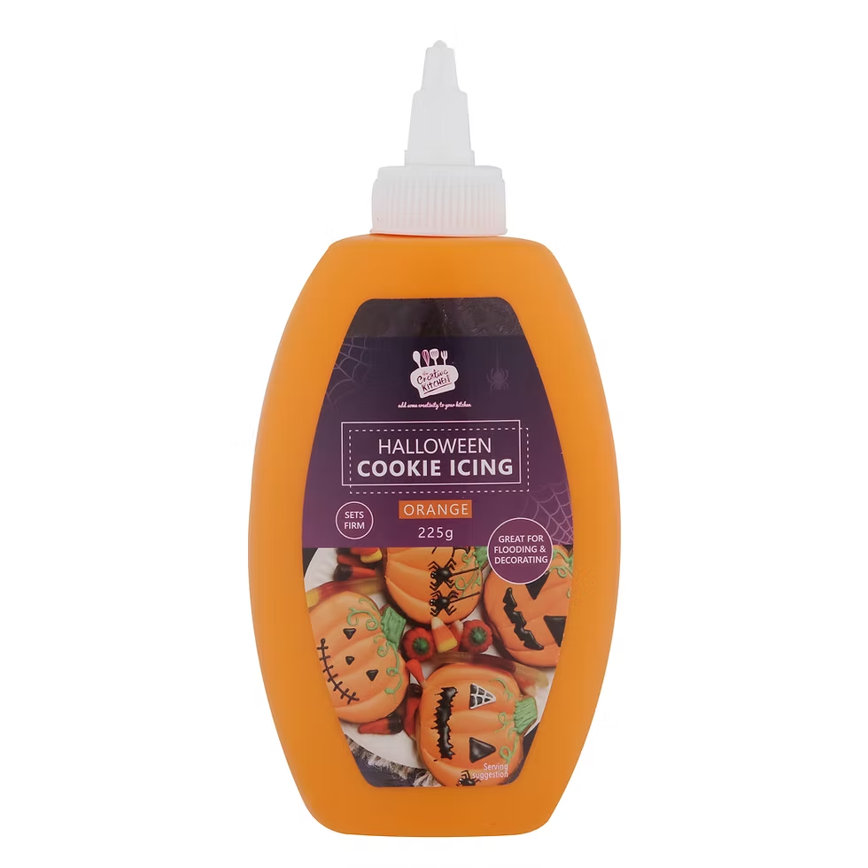 Cookie icing that sets firm 9oz 255 gram bottle Orange
