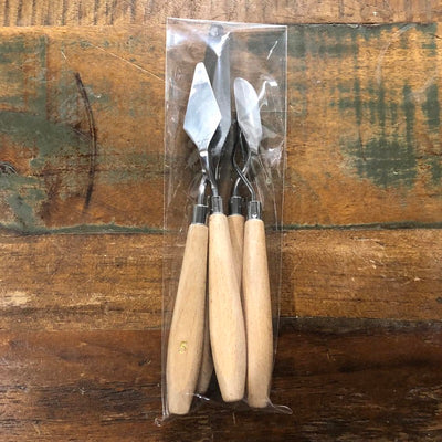Buttercream sculpting flexible wooden handle PALETTE KNIVES SET OF 5