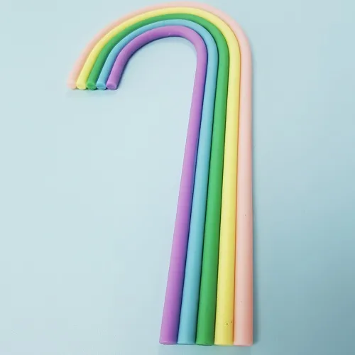Pastel Rainbow cake topper
